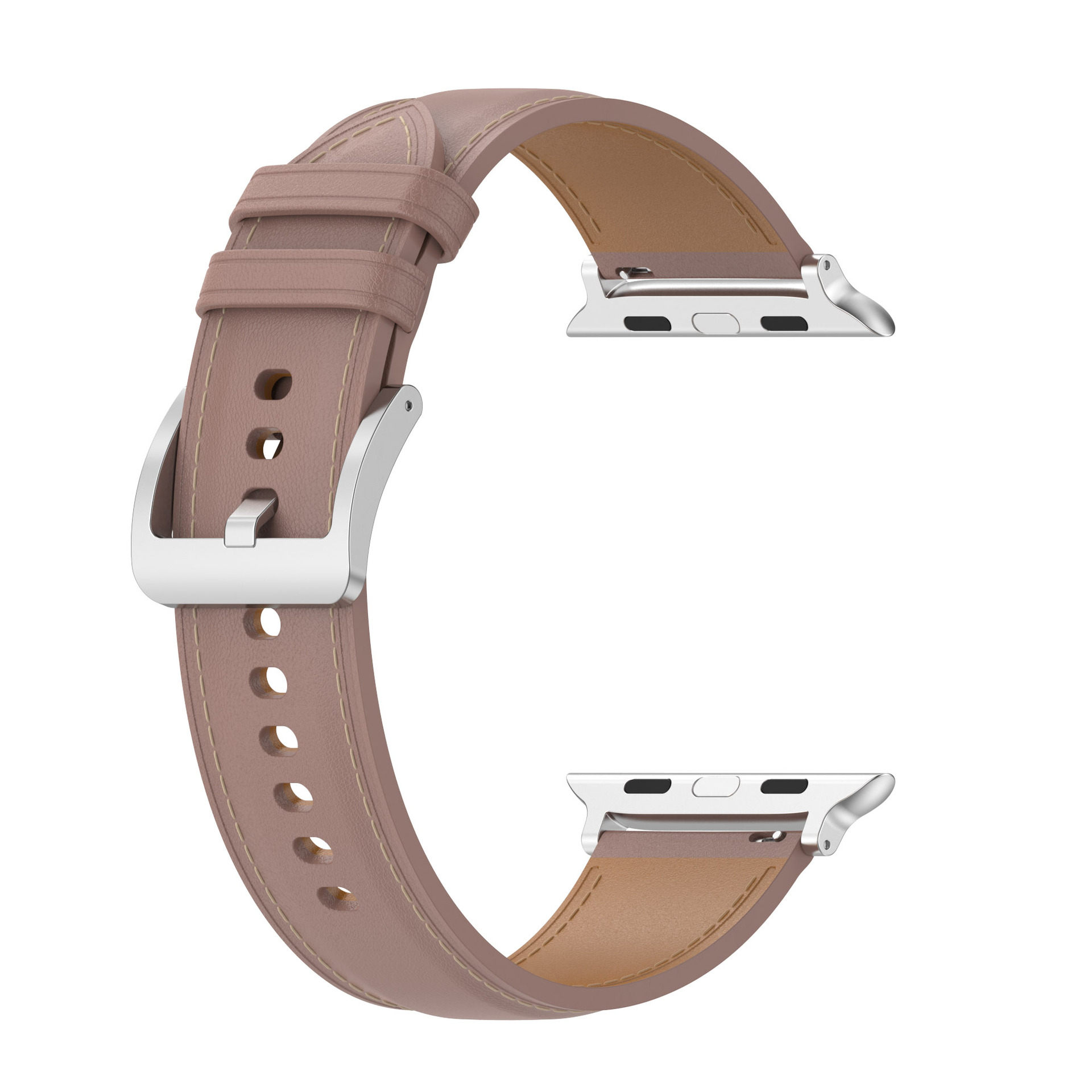 Bizon Strap Watch Casual ukazany z widokiem na front zapiętego paska